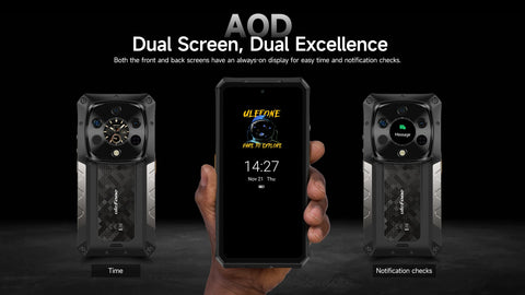Ulefone Armor 28 Ultra 5G AI Thermal Imaging Rugged Phone Dimensity 9300+ 1TB ROM 32GB RAM Android Smartphone AMOLED Mobile