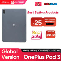 Global Version OnePlus Pad 3 12GB 256GB Tablet Snapdragon 8 Elite 13.2" 144Hz Display 3.4K Resolution Bluetooth 5.4 Android 15