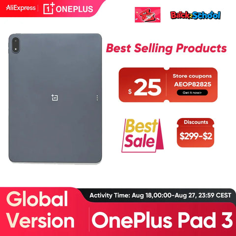 Global Version OnePlus Pad 3 12GB 256GB Tablet Snapdragon 8 Elite 13.2