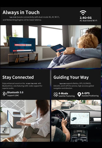 2025 New Flagship Global Firmware 14 Inch Android 14 Tablet 5G WiFi 2K Display FHD Screen 16GB 512GB  Планшет GPS Pads Laptop