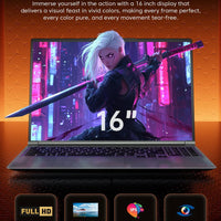 ACEKAMAS 2025 16" Gaming Laptop Intel Core i7 6700HQ GTX 1060 IPS 1920*1200 Windows 11 Pro Gamer PC DDR4 16GB SSD 1TB Laptops PC