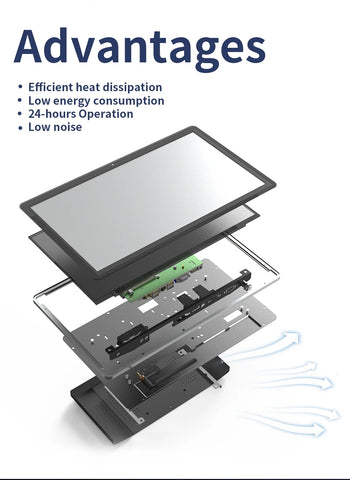 15.6/17.3/18.5 Inch All In One Touch Panel Industrial Pc Android 11 Window 10 Hdmi Wall Mount Touchscreen Waterproof Monitor