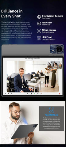 2025 New Flagship Global Firmware 14 Inch Android 14 Tablet 5G WiFi 2K Display FHD Screen 16GB 512GB  Планшет GPS Pads Laptop