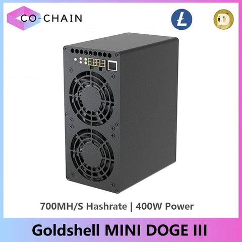 Wifi Support Goldshell Mini Doge III LTC&Doge Coin Miner 700MH/S 400W Dogecoin Miner LTC Miner Goldshell DOGE Miner Mini doge 3