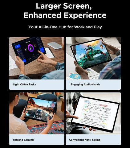 Global Version DOOGEE Tab E3 Max Tablet PC Android 15 Gemini AI 14'' 2.1K Screen 8GB RAM 256GB 13500mAh Large Battery Smart Pad