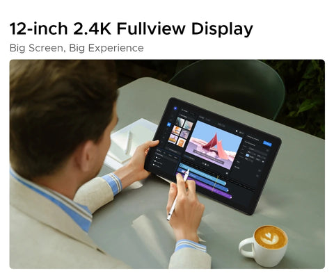 DOOGEE T40 Pro Tablet 12  20GB(8 + 12) 512GB Android 14 Helio G99 6nm 10800mAh 18W Charge Quad Speaker 7.6mm ultra-thin