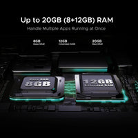 DOOGEE T40 Pro Tablet 12  20GB(8 + 12) 512GB Android 14 Helio G99 6nm 10800mAh 18W Charge Quad Speaker 7.6mm ultra-thin