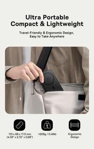 Baseus Qi2 Magnetic Power Bank 10000mah Fast Charge Powerbank Wireless Charging 22.5W External Battery Charger For iPhone 16 15