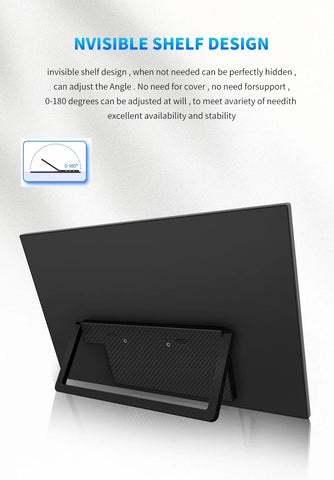 14.1 Inch Portable Monitor 1080P IPS 100%SRGB Gaming Portable Screen with Stand for Laptop PS5/4 Switch Xbox Raspberry Pi