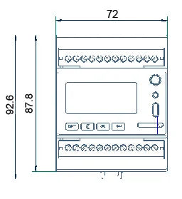 Acrel ADW300 IoT 1 PCS 4G/WIFI/Lorawan Wireless 3 Phase Smart Energy Meter and 3 PCS 1000A/2000A Rogowski Coil 9/15CM Aperture