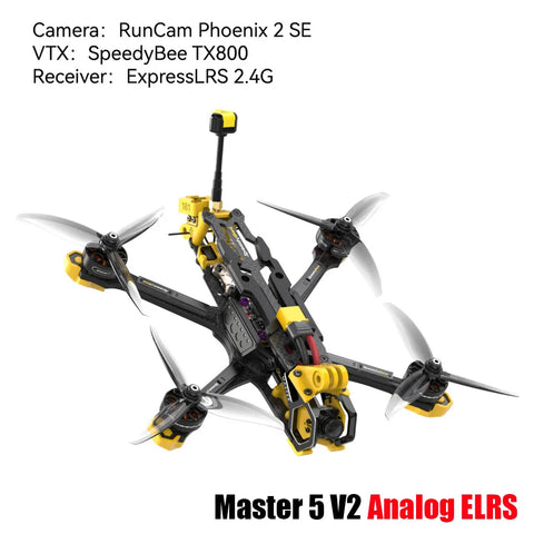 SpeedyBee Master 5 V2 FPV 5 inch Freestyle Drone HD O3 Air Unit with SpeedyBee F405 V3 Stack 2306 1900KV 6S Motor RC Quadcopter