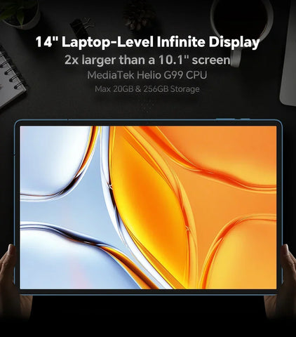 Teclast T70 Tablet MTK G99 Octa-Core 14inch FHD IPS Display 8GB RAM 256GB ROM Android 14 WIFI5G 10000mAh 13MP+8MP 4G Dual SIM
