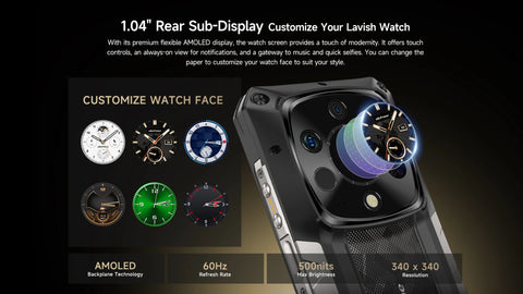 Ulefone Armor 28 Ultra 5G AI Thermal Imaging Rugged Phone Dimensity 9300+ 1TB ROM 32GB RAM Android Smartphone AMOLED Mobile