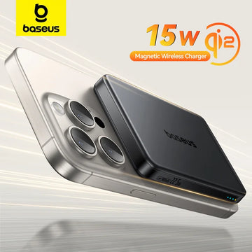 Baseus Qi2 Magnetic Power Bank 10000mah Fast Charge Powerbank Wireless Charging 22.5W External Battery Charger For iPhone 16 15