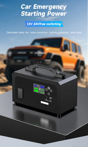 12V 24V Portable Lithium Jump Starter 6000A,Car Battery Booster,USB-C Powerbank Charger,For up to 20L Gas and 16L Diesel Engines