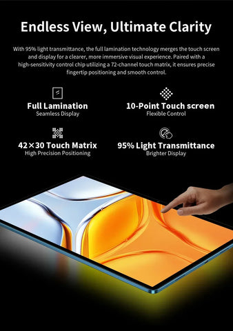 Teclast T70 Tablet MTK G99 Octa-Core 14inch FHD IPS Display 8GB RAM 256GB ROM Android 14 WIFI5G 10000mAh 13MP+8MP 4G Dual SIM