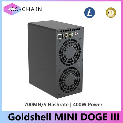 Wifi Support Goldshell Mini Doge III LTC&Doge Coin Miner 700MH/S 400W Dogecoin Miner LTC Miner Goldshell DOGE Miner Mini doge 3