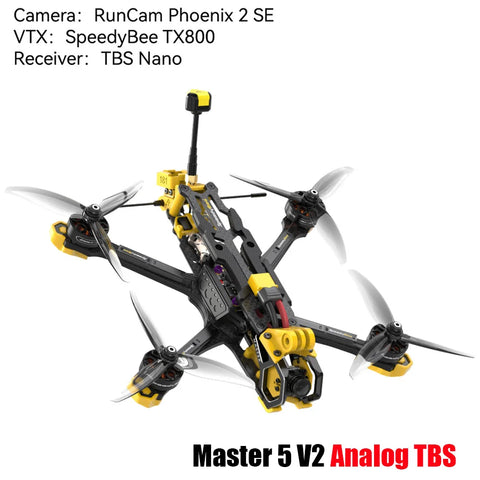 SpeedyBee Master 5 V2 FPV 5 inch Freestyle Drone HD O3 Air Unit with SpeedyBee F405 V3 Stack 2306 1900KV 6S Motor RC Quadcopter