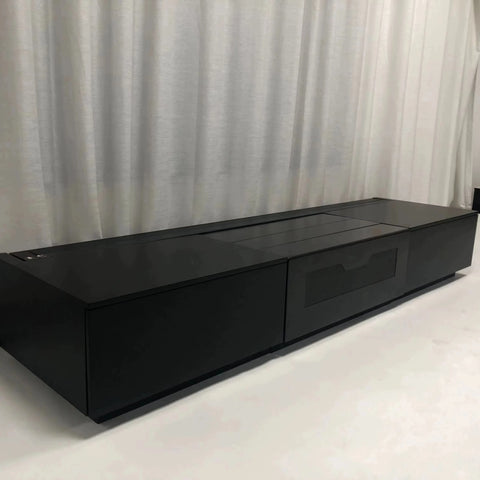 2024 New UST Projector TV Cabinet Ultra Short Throw Laser Remote Motorized Projector Cabinet for Home Theater